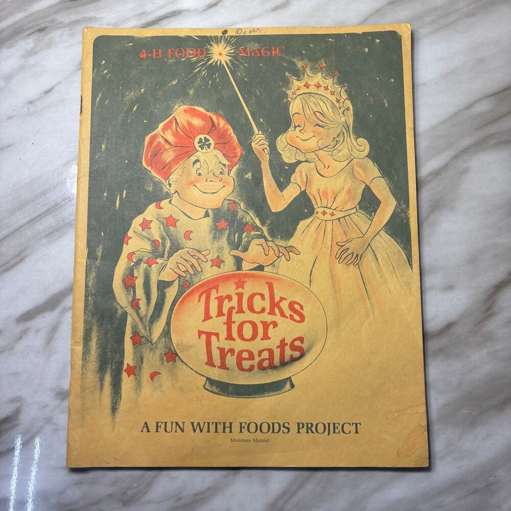 Vintage 4-H Tricks for Treats Halloween Cookbook Fun with Food